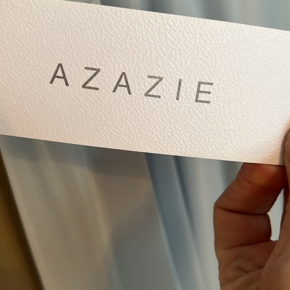 Azazie Sky Blue Gown bridesmaids dress or
Just extra nice. NWT. Not altered - Picture 3 of 8